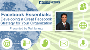 Developing a Great Facebook Strategy for Your Organization