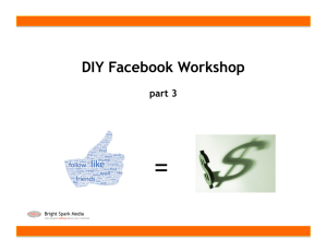 DIY Facebook Workshop presentation