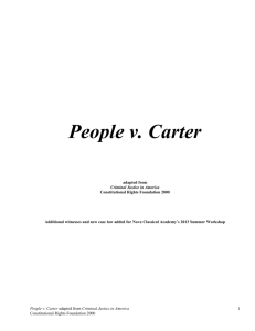 People v. Carter - Nova Classical Academy