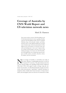 Coverage of Australia by CNN World Report and US