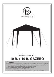 12504362V 10 Ft. X 10 Ft. GAZEBO