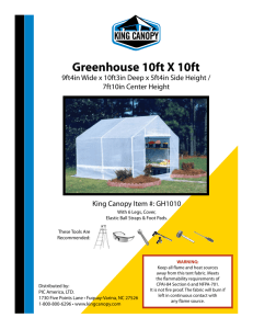 Greenhouse 10ft X 10ft
