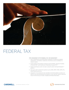 federal tax - Taxnet Pro