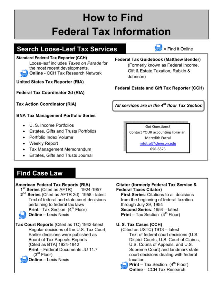 how-to-find-federal-tax-information