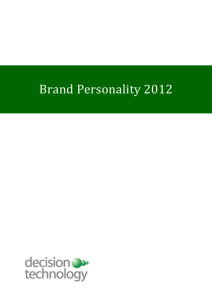 Brand Personality 2012