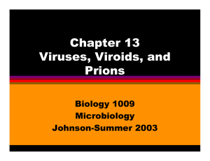 Chapter 13 Viruses, Viroids, and Prions