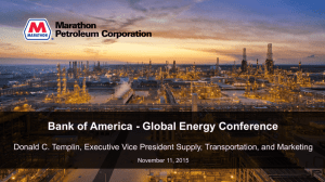 BofA Nov 2015 Presentation - Marathon Petroleum Corporation