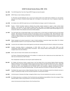 Timeline of the UC San Diego Free Dental Clinics (2006