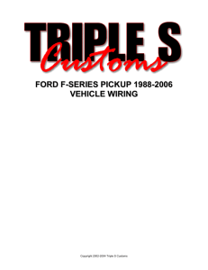 ford f-series pickup 1988-2006 vehicle wiring