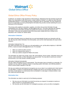 Global Ethics Office Privacy Policy