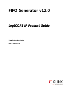 FIFO Generator v12.0 LogiCORE IP Product Guide (PG057)