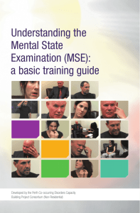 Understanding the Mental State Examination (MSE)