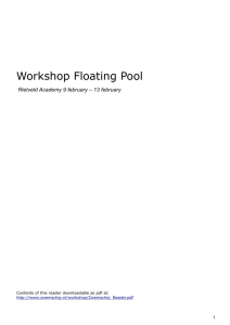 Workshop Floating Pool