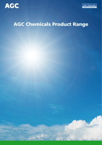 general product brochure - AGC Chemicals Europe, Ltd