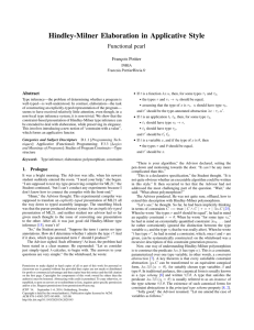 Hindley-Milner Elaboration in Applicative Style - Gallium