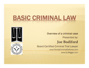 BASIC CRIMINAL LAW