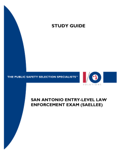 study guide - San Antonio Police Department Careers