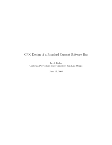 CPX: Design of a Standard Cubesat Software Bus