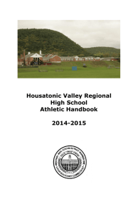 Housatonic Valley Regional High School Athletic Handbook 2014
