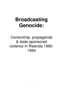 Broadcasting Genocide