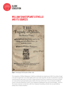 The Play's Sources - Othello: Playing Shakespeare with Deutsche