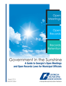 Government in the Sunshine