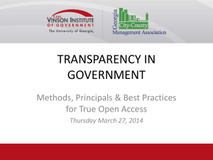 transparency in government