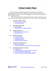 Using Google Maps - University of Maine