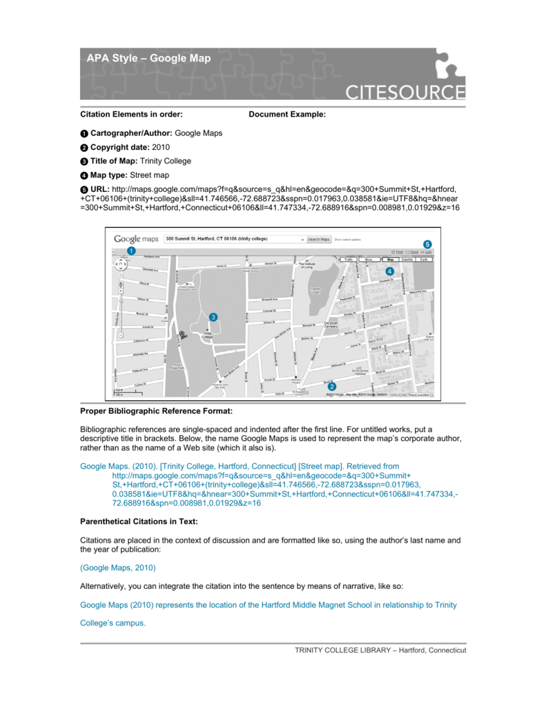 how to cite google earth pro apa