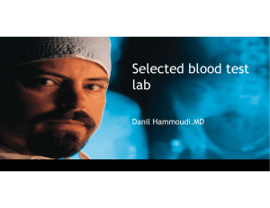 Selected blood test l ba