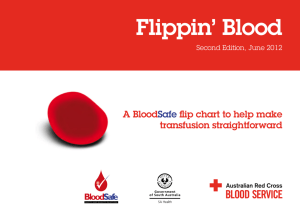 A BloodSafe flip chart to help make transfusion straightforward