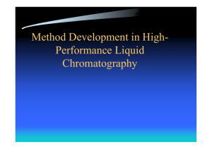 Method Development in High