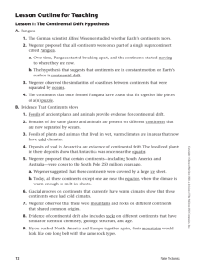 7-1 continental drift outline worksheet answers