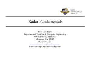 Radar Fundamentals