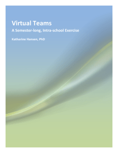 Virtual Teams Project - Katharine Hansen, PhD