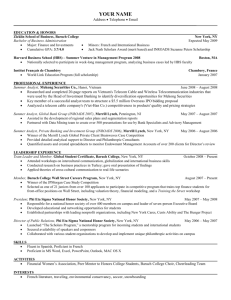 GSC Template resume