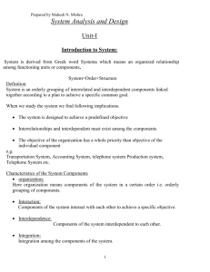 System Analysis and Design