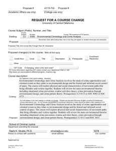 AY15-702- CJ 5353 Prerequisite Change Form 2-3-15