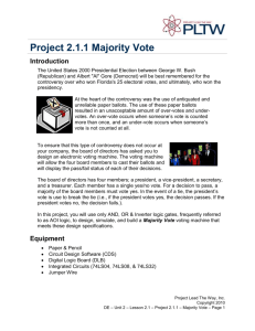 Project 2.1.1 Majority Vote