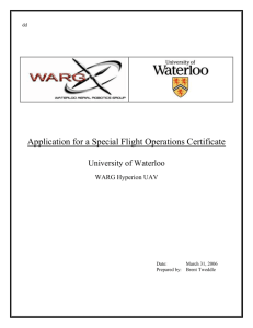 Table of Figures - Waterloo Aerial Robotics Group