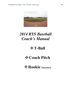 Coach Pitch – Rookie - Racine Youth Sports