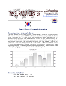 South Korea Economic Overview