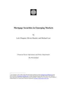 Mortgage Securities in Emerging Markets