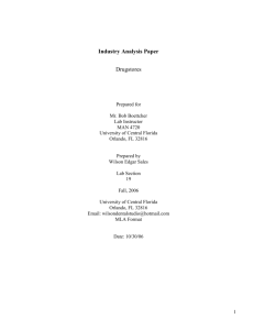 Industry Analysis Grade Sheet