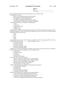 Midterm2001key - UCSB Economics