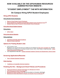 NOW AVAILABLE ON THE IUPUI/HUMAN RESOURCES