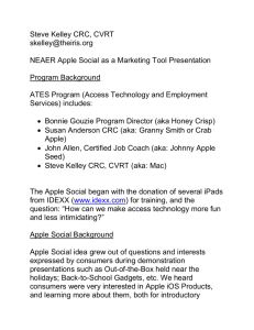 NEAER Apple Social Presentation files.