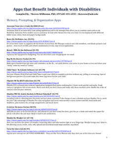 Apps that Benefit Individuals with Disabilities