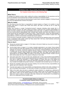 Template - Responsibility Allocation Matrix