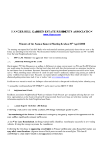 AGM minutes 2008 - Hanger Hill Garden Estate